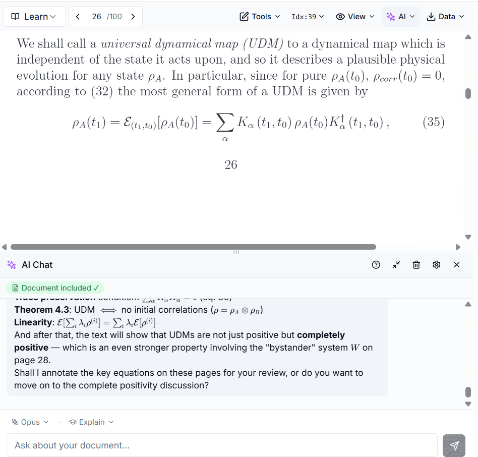 AI Chat assistant with Claude and ChatGPT support for discussing PDF content
